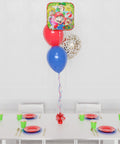 Super Mario Bros Confetti Foil Balloon Bouquet, 4 Balloons from Balloon Expert