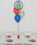 Super Mario Bros Confetti Foil Balloon Bouquet, 4 Balloons