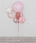 Wedding Custom Jumbo Balloon Bouquet, Pink and Rose, Helium Inflated