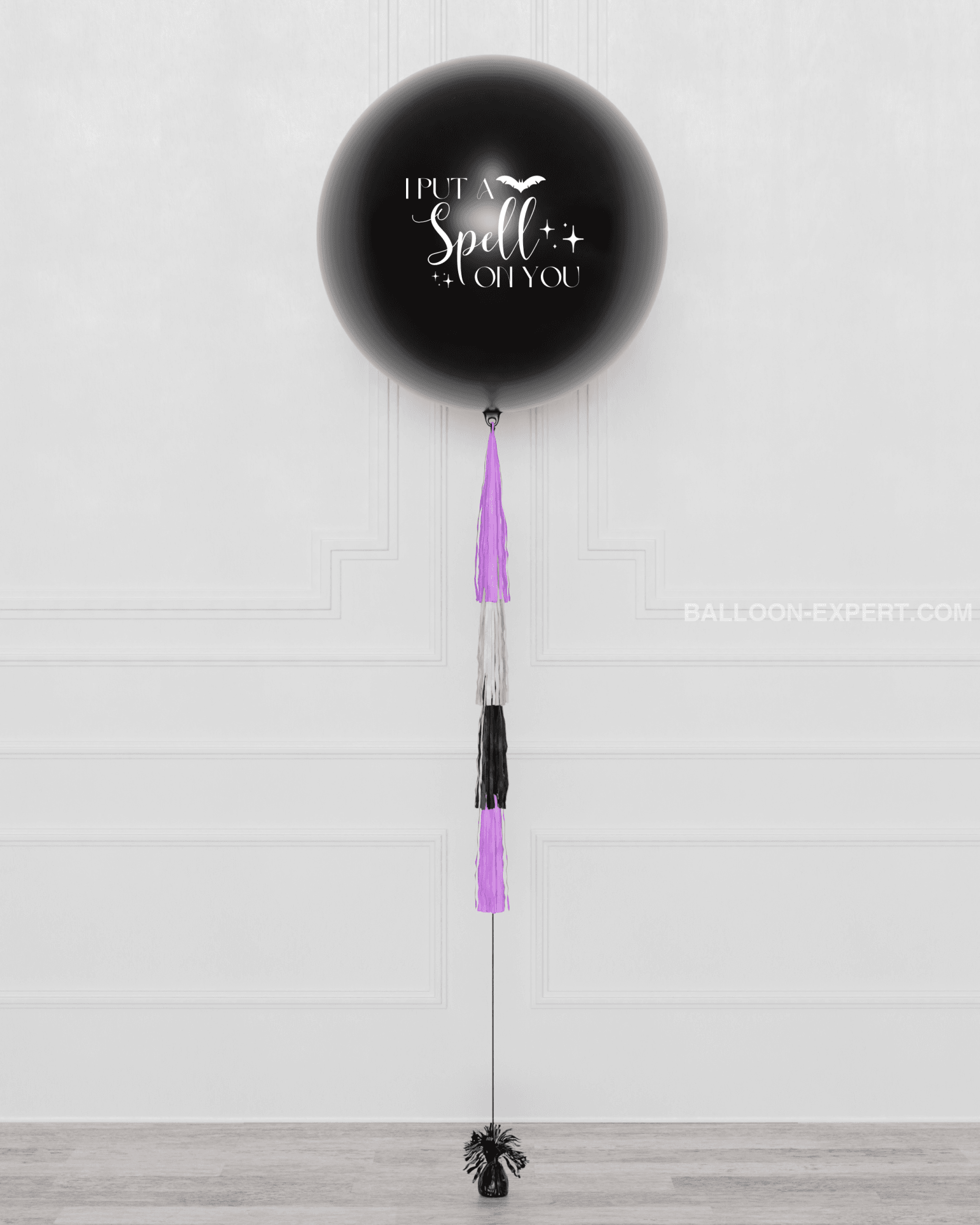 Wednesday Addams Custom Jumbo Balloon with Tassels - Balloon Expert