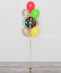 Welcome Back Student Foil Confetti Balloon Bouquet, 10 Balloons, sold by Balloon Expert