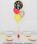 Welcome Back Student Foil Confetti Balloon Bouquet, 4 Balloons, sold by Balloon Expert