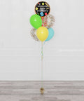 Welcome Back Student Foil Confetti Balloon Bouquet, 7 Balloons, sold by Balloon Expert