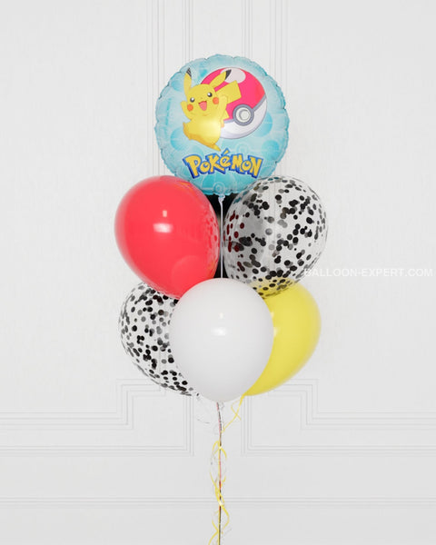 emon Foil Confetti Balloon Bouquet, 7 balloons, close up image, Balloon Expert