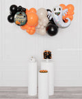 Happy Halloween Ghost Balloon Garland, 6 feet, air-inflated, sold by Balloon Expert