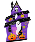Halloween Purple Haunted House Supershape Foil Balloon, 28 Inches, sold individually