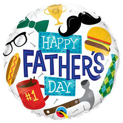 Happy Father's Day Foil Balloon, 18 in