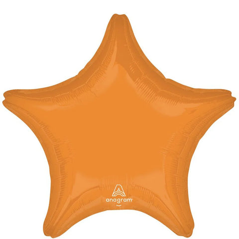 Orange Star Foil Balloon, 18 in