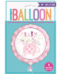 Buy Baby Shower Pink Floral Elephant Foil Balloon, 18 Inches sold at Balloon Expert