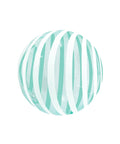 Buy Balloons Stripe Bubble Balloon, Green & White, 18 Inches sold at Balloon Expert