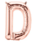 Buy Balloons Rose Gold Letter D Foil Balloon, 34 Inches sold at Balloon Expert