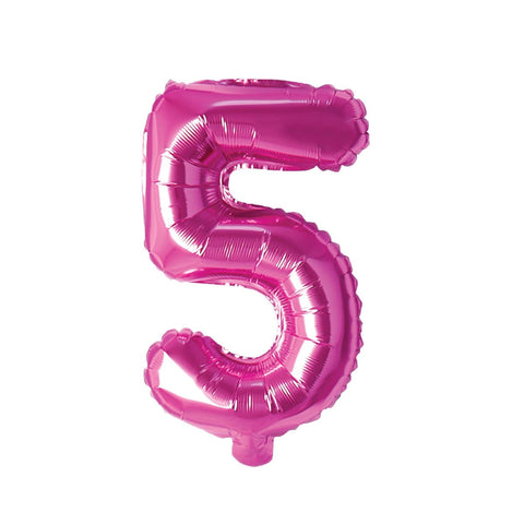 Buy Balloons Pink Number 5 Foil Balloon, 16 Inches sold at Balloon Expert