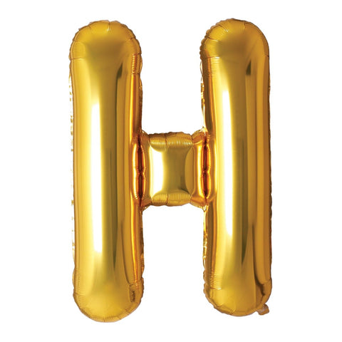 Buy Balloons Gold Letter H Foil Balloon, 34 Inches sold at Balloon Expert