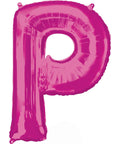 Buy Balloons Pink Letter P Foil Balloon, 36 Inches sold at Balloon Expert