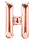 Buy Balloons Rose Gold Letter H Foil Balloon, 34 Inches sold at Balloon Expert