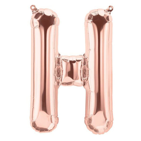 Buy Balloons Rose Gold Letter H Foil Balloon, 34 Inches sold at Balloon Expert