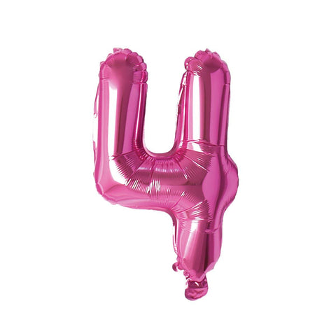 Buy Balloons Pink Number 4 Foil Balloon, 16 Inches sold at Balloon Expert