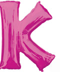 Buy Balloons Pink Letter K Foil Balloon, 36 Inches sold at Balloon Expert