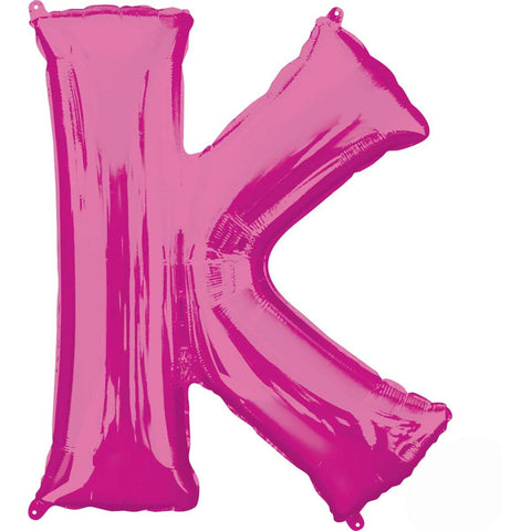 Buy Balloons Pink Letter K Foil Balloon, 36 Inches sold at Balloon Expert