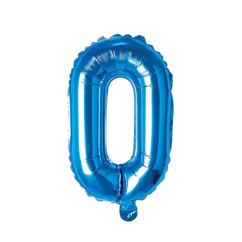 Buy Balloons Blue Number 0 Foil Balloon, 16 Inches sold at Balloon Expert