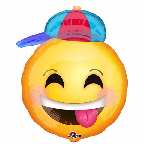 Buy Balloons Emoji With Hat Foil Balloon, 18 Inches sold at Balloon Expert