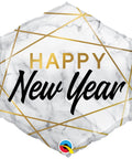 Buy Balloons Happy New Year Marble Supershape Balloon sold at Balloon Expert