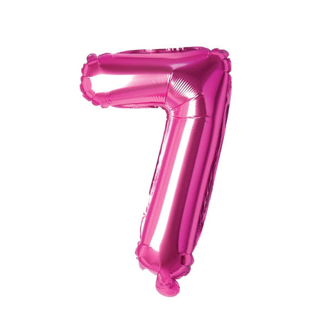Buy Balloons Pink Number 7 Foil Balloon, 16 Inches sold at Balloon Expert