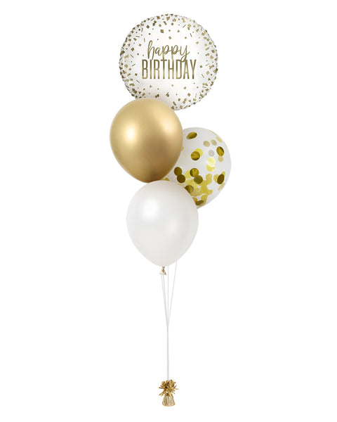 Bouquet ballons confettis et mylar - 5 ballons – Balloon Expert