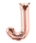 Buy Balloons Rose Gold Letter J Foil Balloon, 16 Inches sold at Balloon Expert