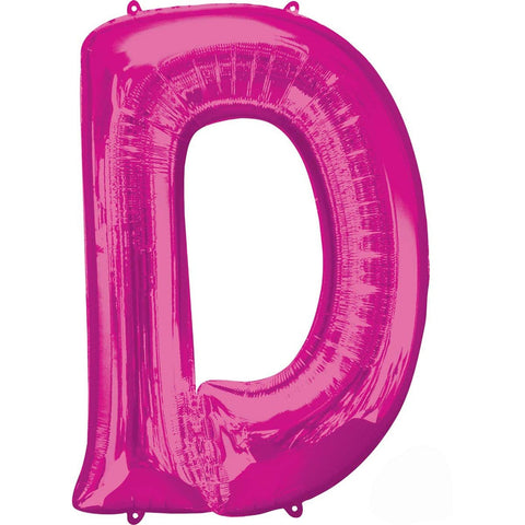 Buy Balloons Pink Letter D Foil Balloon, 36 Inches sold at Balloon Expert