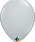 12" Grey Latex Balloon, Helium Inflated from Balloon Expert