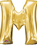 Buy Balloons Gold Letter M Foil Balloon, 32 Inches sold at Balloon Expert