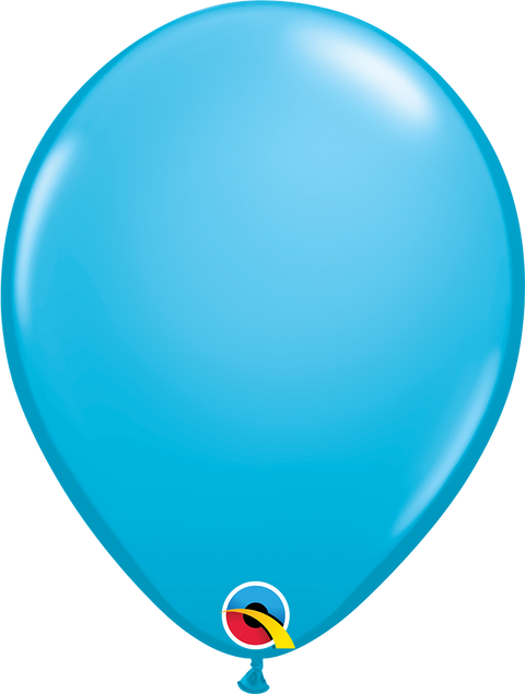 12" Robin's Egg Latex BalloonHelium Inflated from Balloon Expert