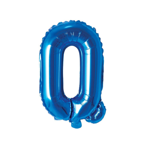 Buy Balloons Blue Letter Q Foil Balloon, 16 Inches sold at Balloon Expert
