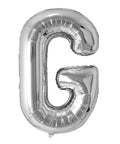 Buy Balloons Silver Letter G Foil Balloon, 34 Inches sold at Balloon Expert