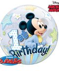 Buy Balloons Mickey Mouse 1st Birthday Bubble Balloon sold at Balloon Expert