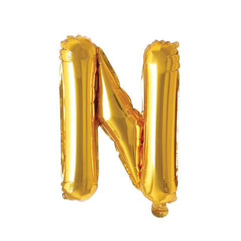Buy Balloons Gold Letter N Foil Balloon, 16 Inches sold at Balloon Expert
