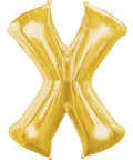 Buy Balloons Gold Letter X Foil Balloon, 32 Inches sold at Balloon Expert