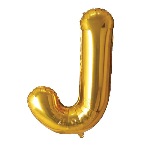 Buy Balloons Gold Letter J Foil Balloon, 34 Inches sold at Balloon Expert