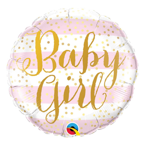 Buy Balloons Baby Girl Gold Foil Balloon, 18 Inches sold at Balloon Expert
