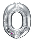Buy Balloons Silver Letter O Foil Balloon, 34 Inches sold at Balloon Expert
