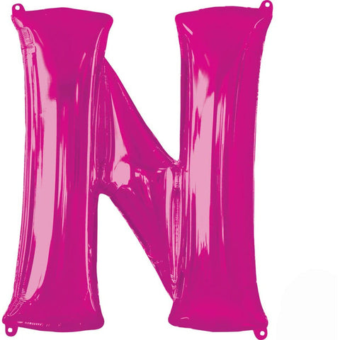Buy Balloons Pink Letter N Foil Balloon, 36 Inches sold at Balloon Expert