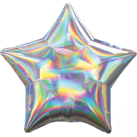 Buy Balloons Iridescent Star Shape Foil Balloon, 18 Inches sold at Balloon Expert