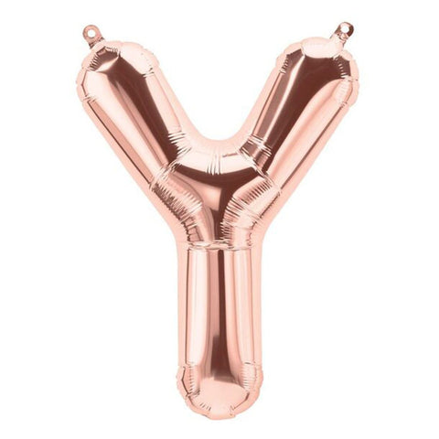 Buy Balloons Rose Gold Letter Y Foil Balloon, 16 Inches sold at Balloon Expert