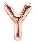 Buy Balloons Rose Gold Letter Y Foil Balloon, 34 Inches sold at Balloon Expert