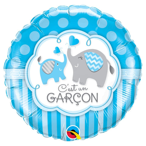 Buy Balloons C'est Un Garçon Elephant Foil Balloon, 18 Inches sold at Balloon Expert