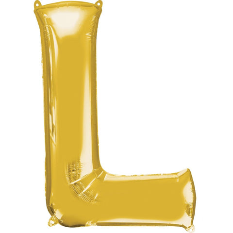 Buy Balloons Gold Letter L Foil Balloon, 32 Inches sold at Balloon Expert