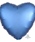 Buy Balloons Blue Heart Shape Foil Balloon, 18 Inches sold at Balloon Expert