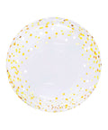 Buy Balloons HD Bubble Balloon, Gold Confetti, 20 Inches sold at Balloon Expert