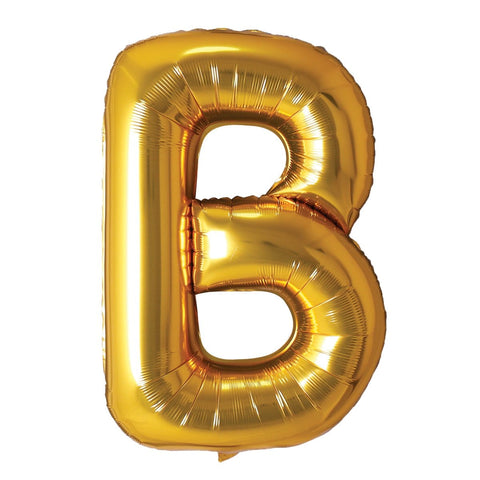 Buy Balloons Gold Letter B Foil Balloon, 34 Inches sold at Balloon Expert